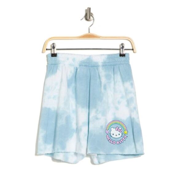 New ~ HELLO KITTY SANRIO ~ Tie Dye Unicorn Shorts Size M - Picture 5 of 5